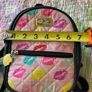 Betsey Johnson | Bags | Betsey Johnson Pink Backpack With 